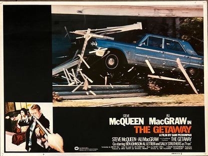 The Getaway (1972) 4x Lobby Cards - R'80,Steve McQueen