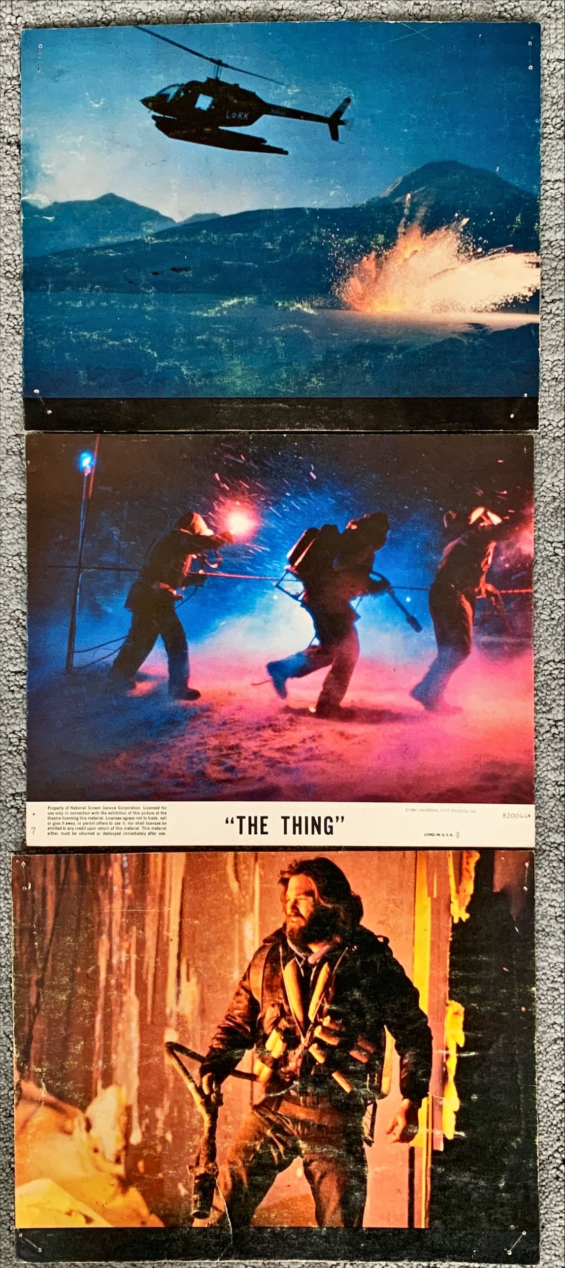 #L-13 3 The Thing 8x10 movie stills