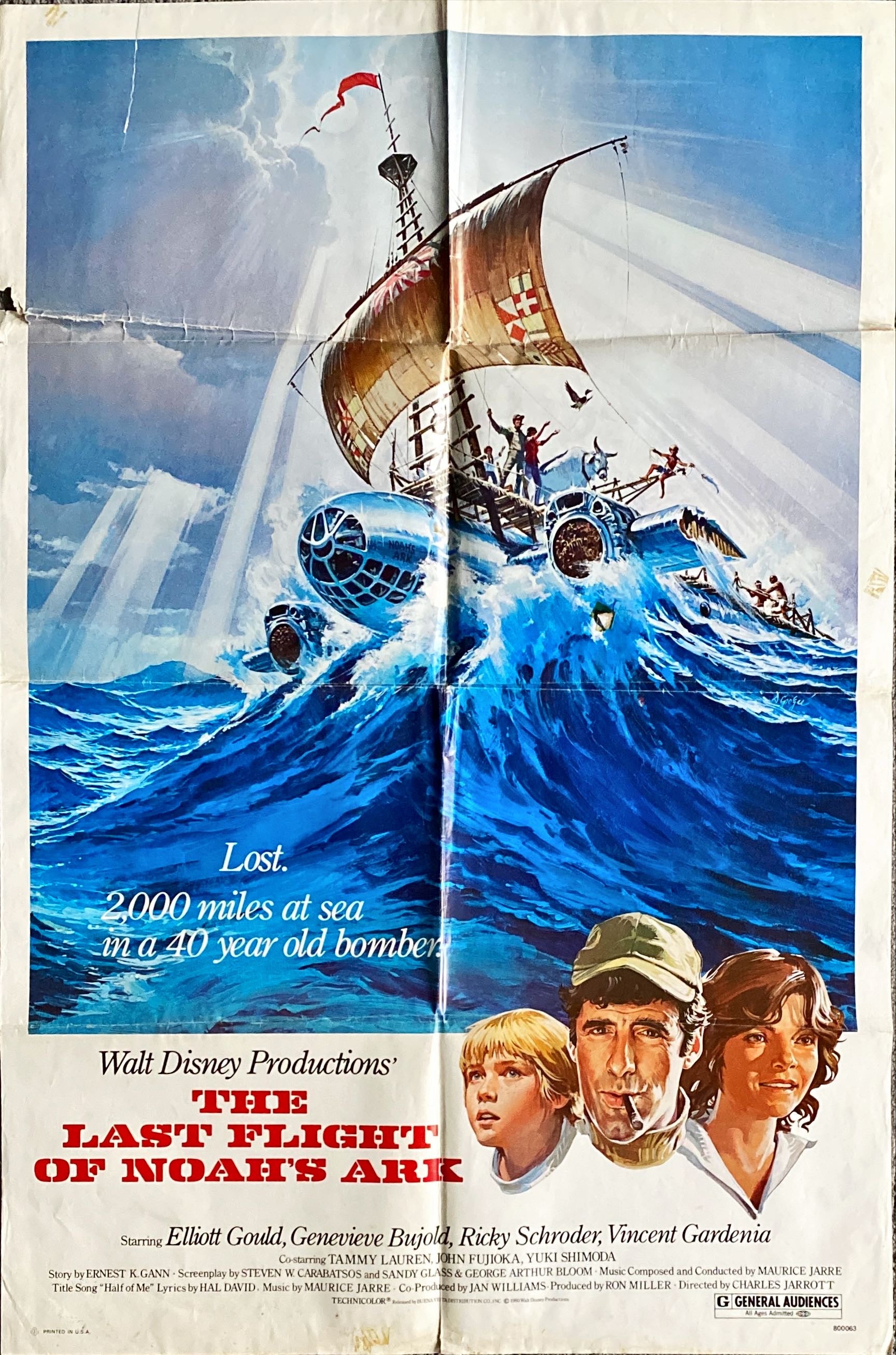 The Last Flight of Noah's Ark, 1sh 1980 Disney, Elliott Gould