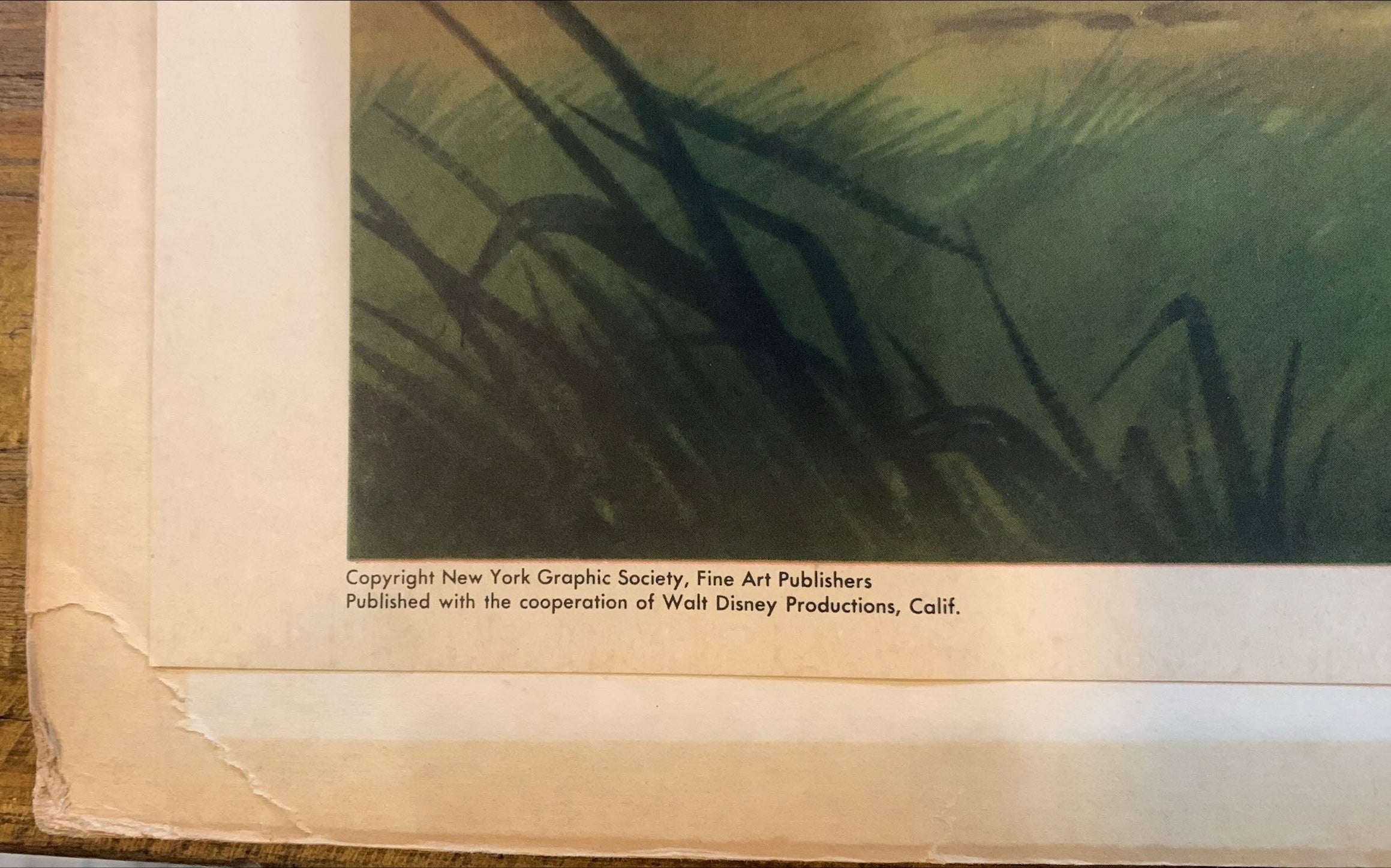 Bambi & Thumper Forest Secrets - Disney (1947) Official Lithograph