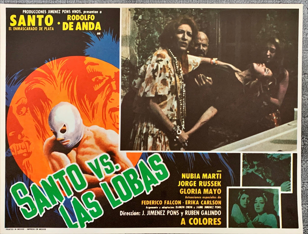 (373) Santo vs las lobas Mexican lobby cards
