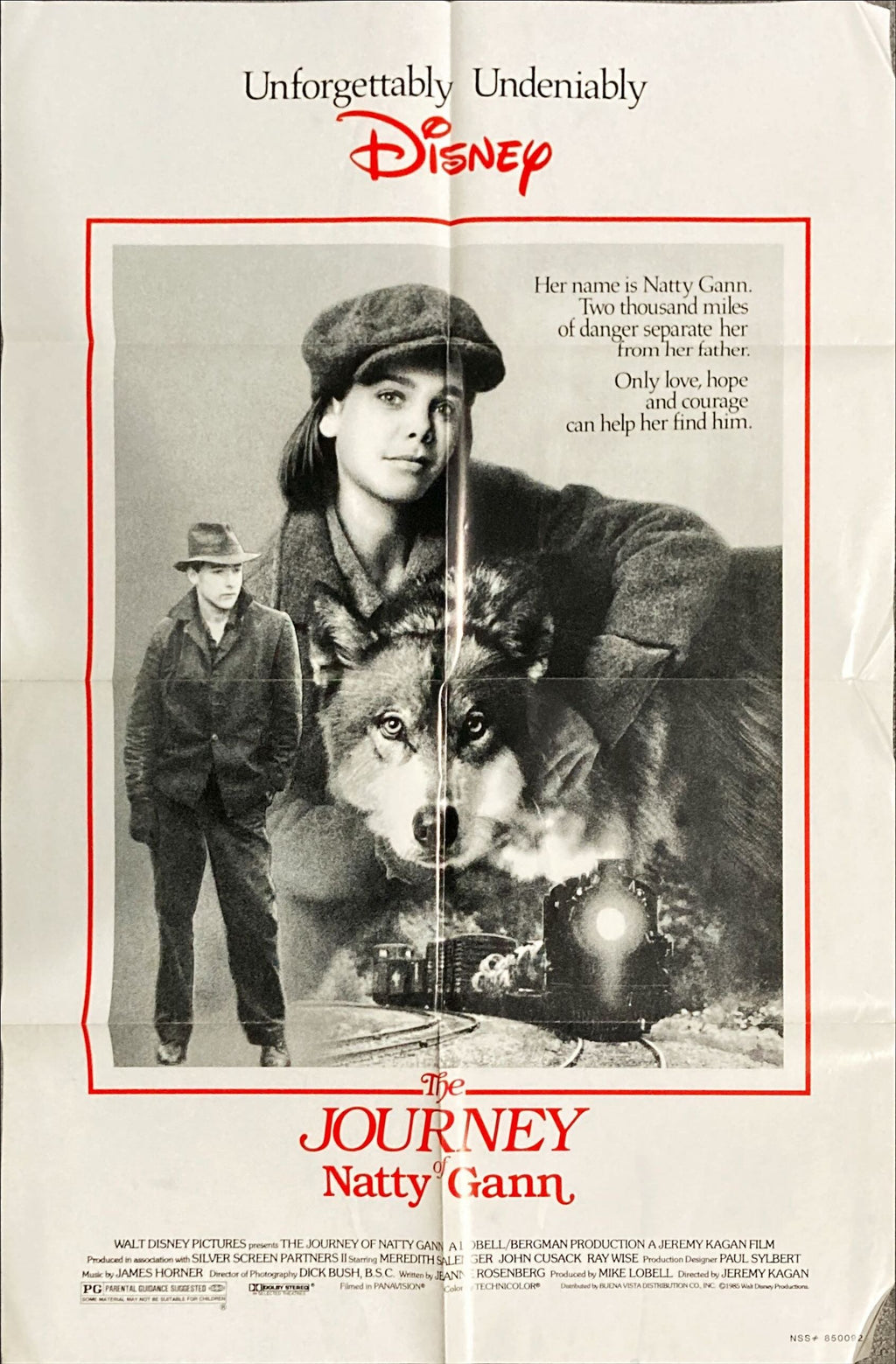 The Journey of Natty Gann, 1sh '85 Disney, Meredith Salenger, John Cusack