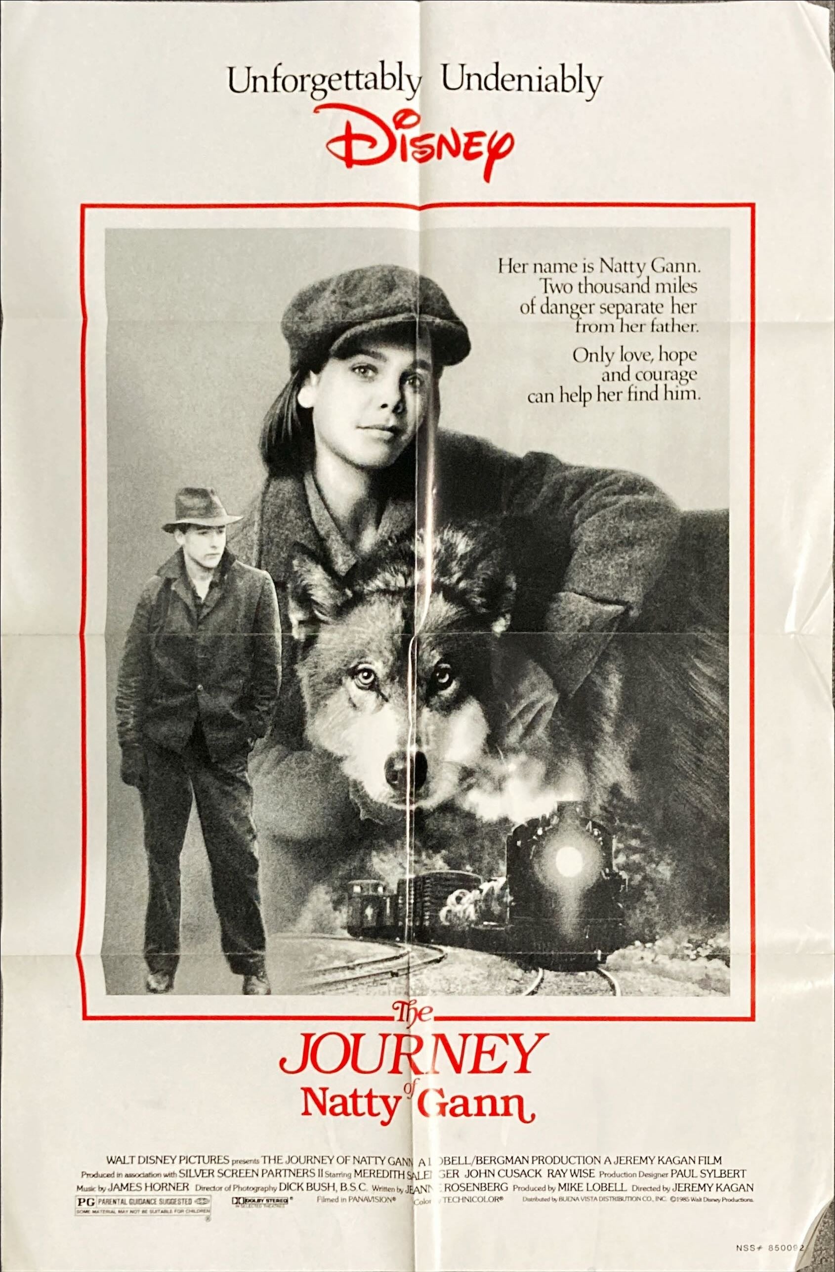The Journey of Natty Gann, 1sh '85 Disney, Meredith Salenger, John Cusack