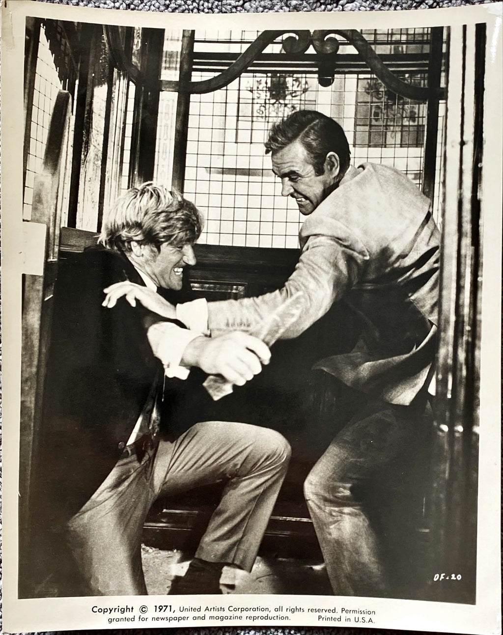 #411 007 James Bond Diamonds Are Forever Original Movie Stills x8