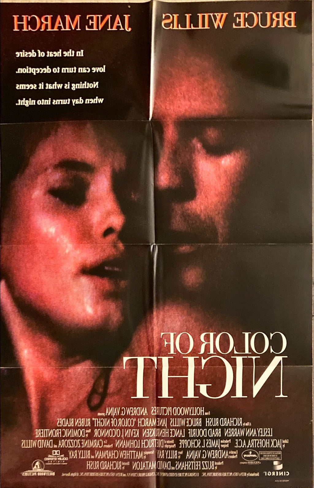 The Color of Night DS int'l 1sh '94 Bruce Willis