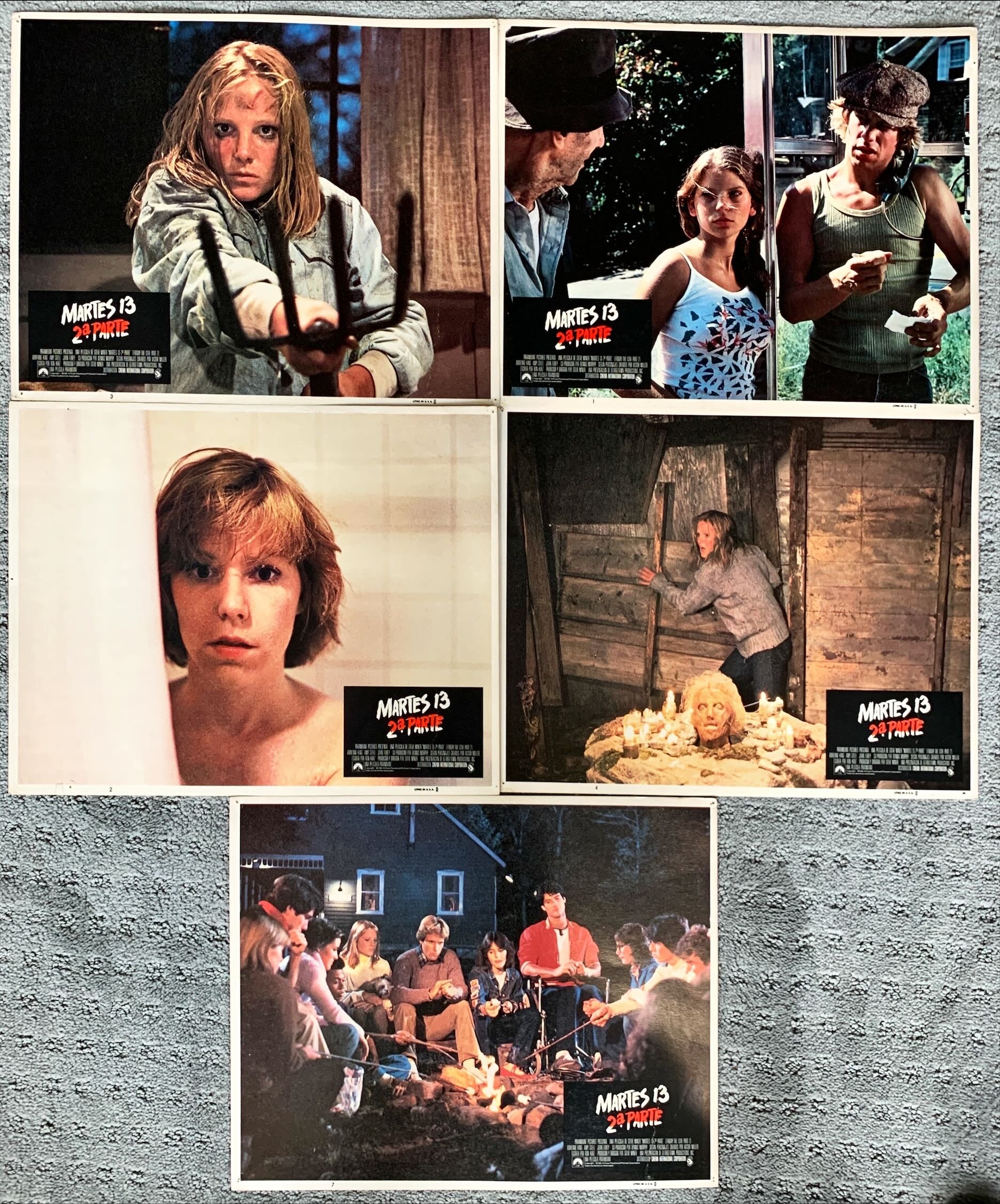 (504) Friday the 13th Spanish lobby cards (5)