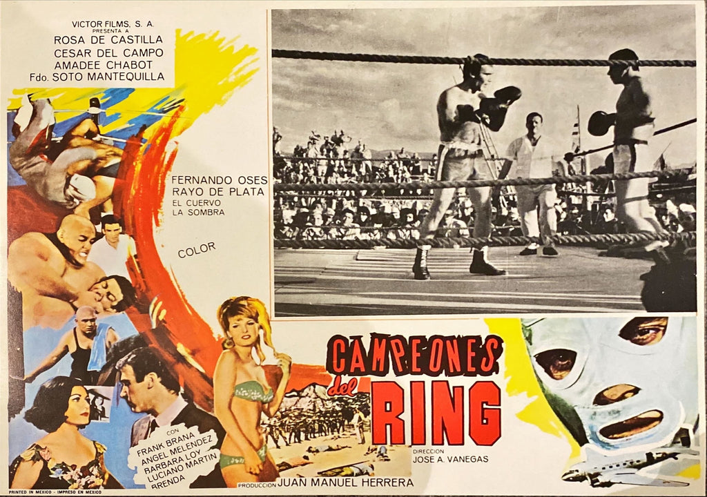 Campeones del Ring (1972) 4x Lobby Cards - MX