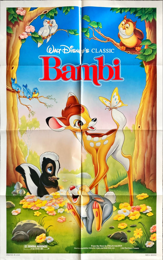 Bambi, 1sh R1988 Walt Disney