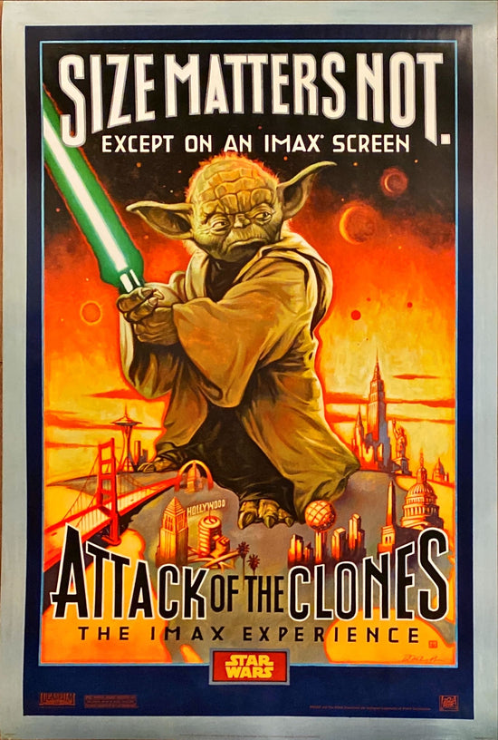 Star Wars: Attack of the Clones (2002) One Sheet Movie Poster - Double Sided - IMAX Style A