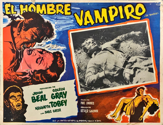 El hombre vampiro Mexican lobby card