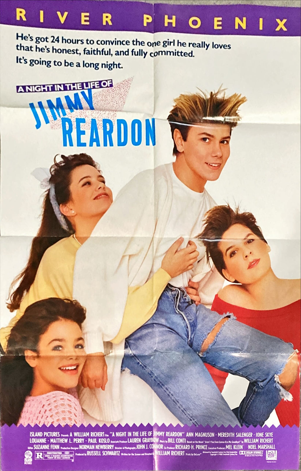 A Night in the Life of Jimmy Reardon,  1sh '88 River Phoenix