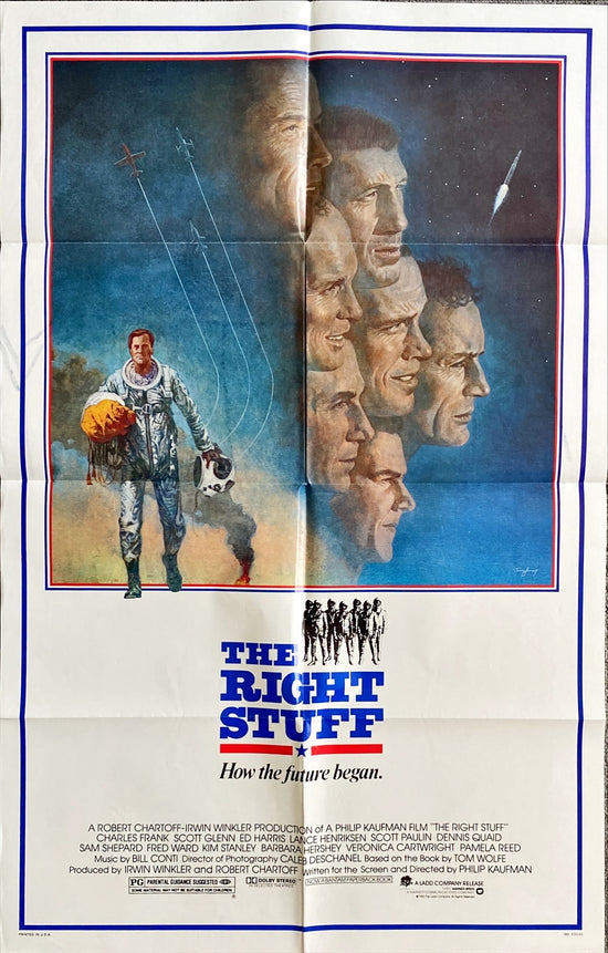 The Right Stuff (1983) One Sheet Movie Poster - Montage Art