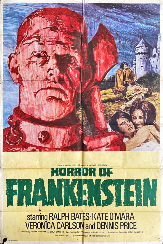 Horror of Frankenstein (1971) Original UK Movie Poster 1 Sheet, Hammer Horror