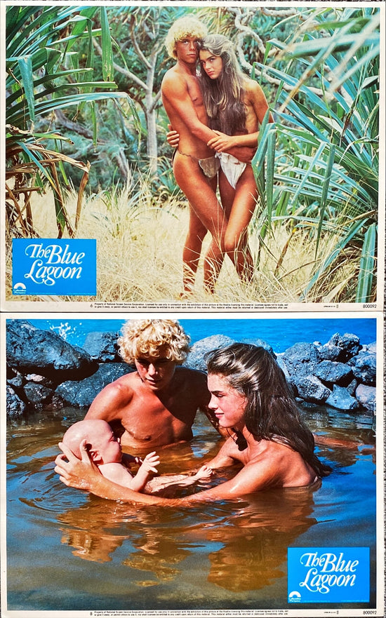 Blue Lagoon (1980) 4x Lobby Cards - Brooke Shields