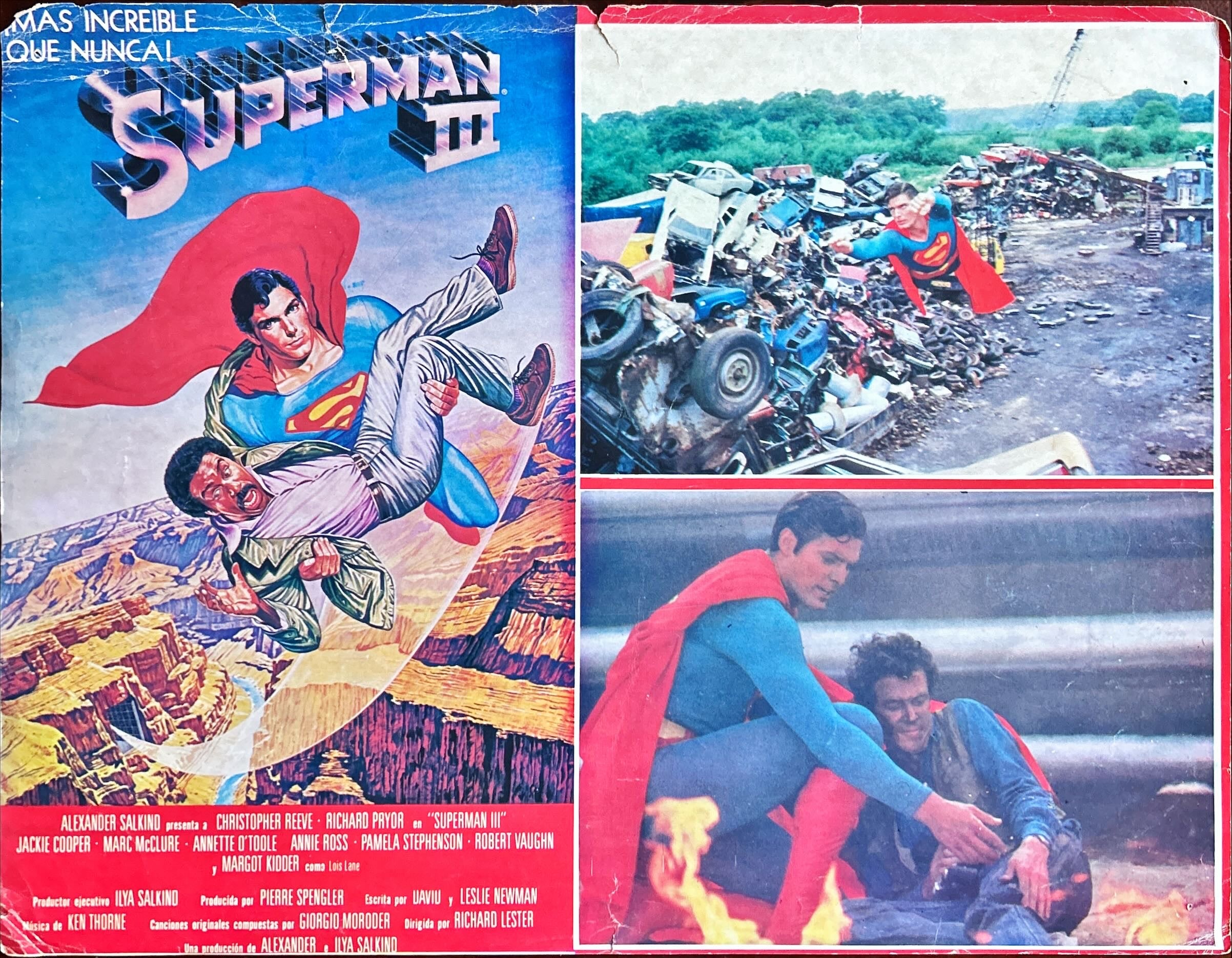 Superman II-III-IV Mexican Lobby Card-Mini Poster bundle