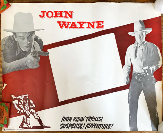 John Wayne movie marquee poster (unknown provenance)