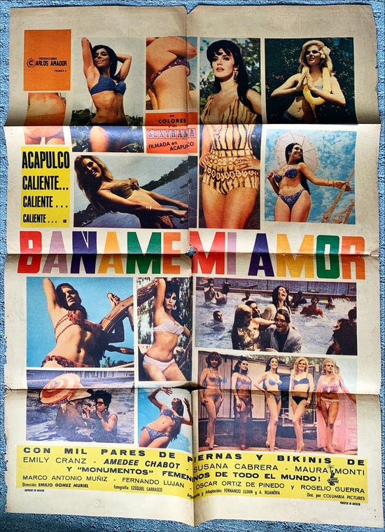 Báñame mi amor,Mexican movie poster