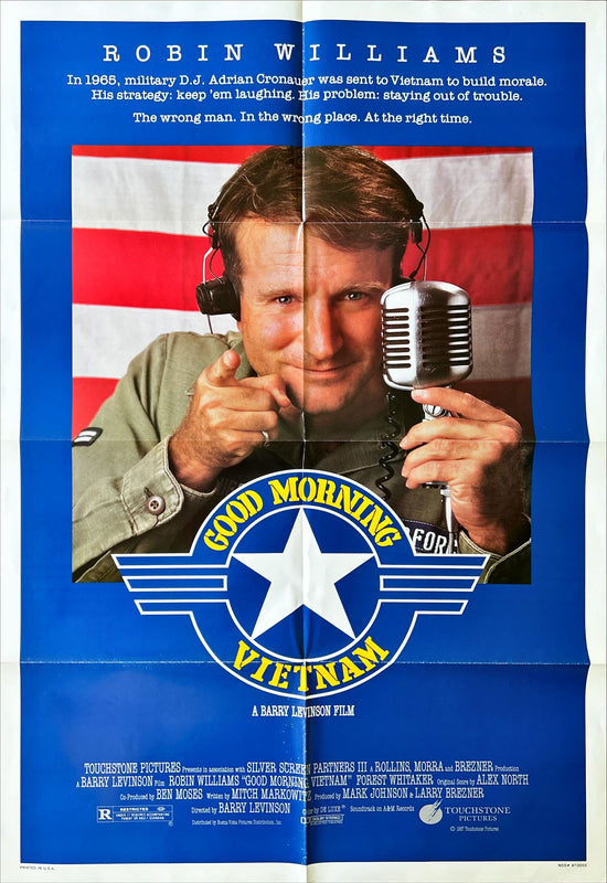 Good Morning Vietnam (1987) One Sheet Movie Poster - Robin Williams