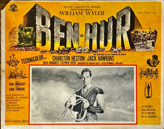 Ben Hur 2x Lobby Cards - R&