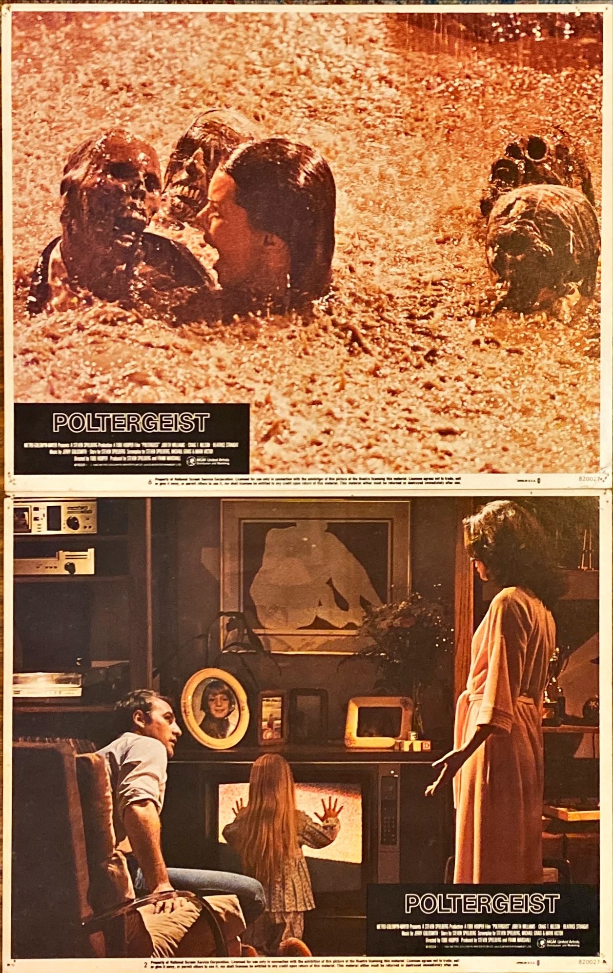 #979 POLTERGEIST 6 Lobby Cards 1982 Tobe Hooper, Steven Spielberg - PosterCollectors.xyz
