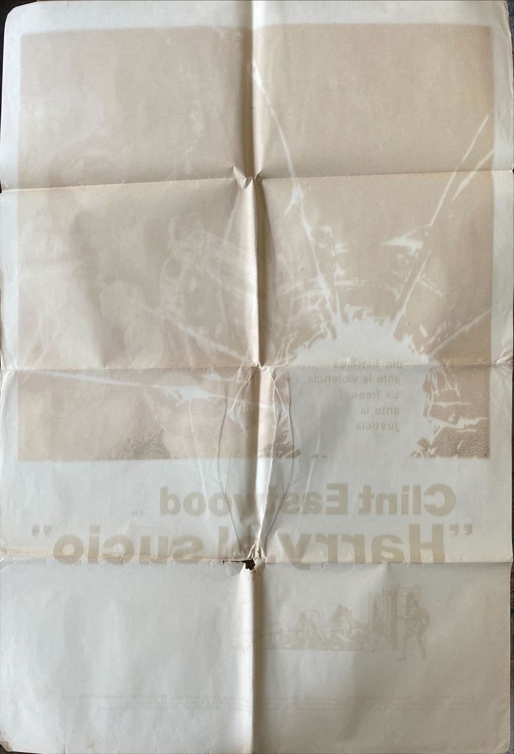 Dirty Harry (1972) One Sheet Movie Poster - ARG