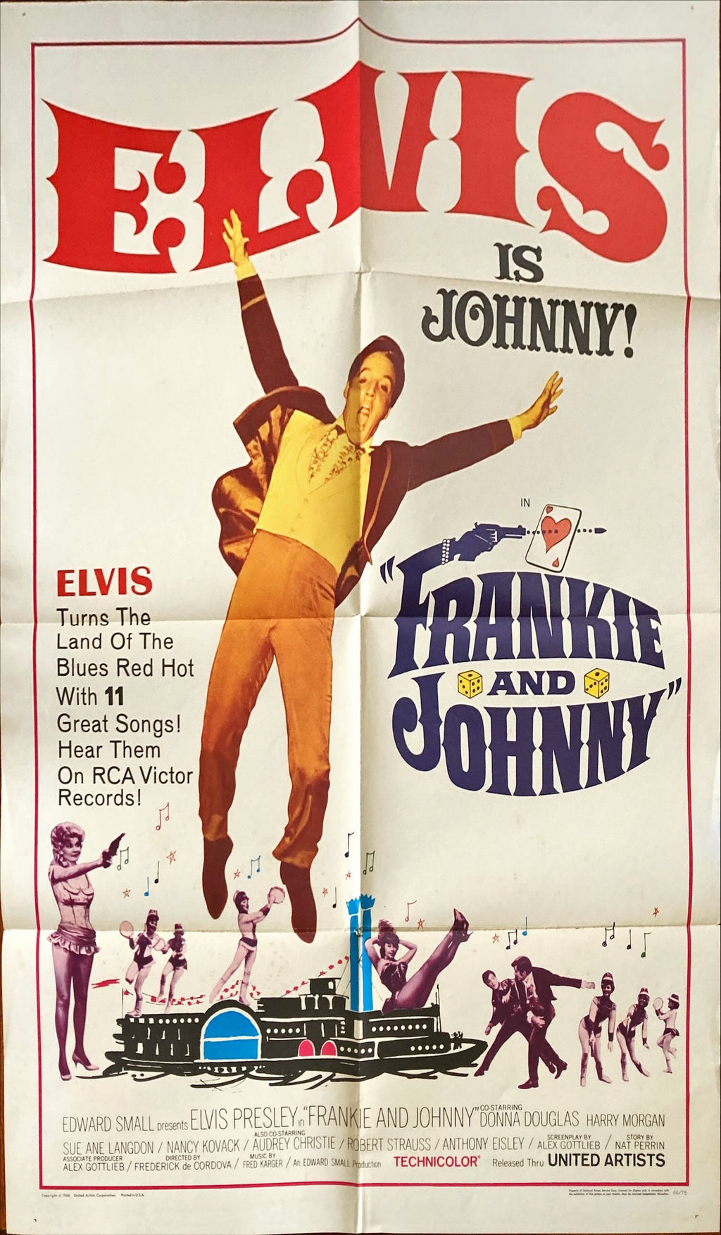 #1019 FRANKIE & JOHNNY 1sh 1966 Elvis Presley
