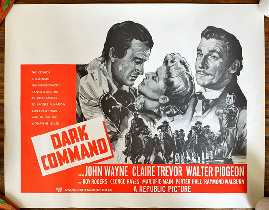 Dark Command John Wayne  18x23 movie poster (unknown provenance)