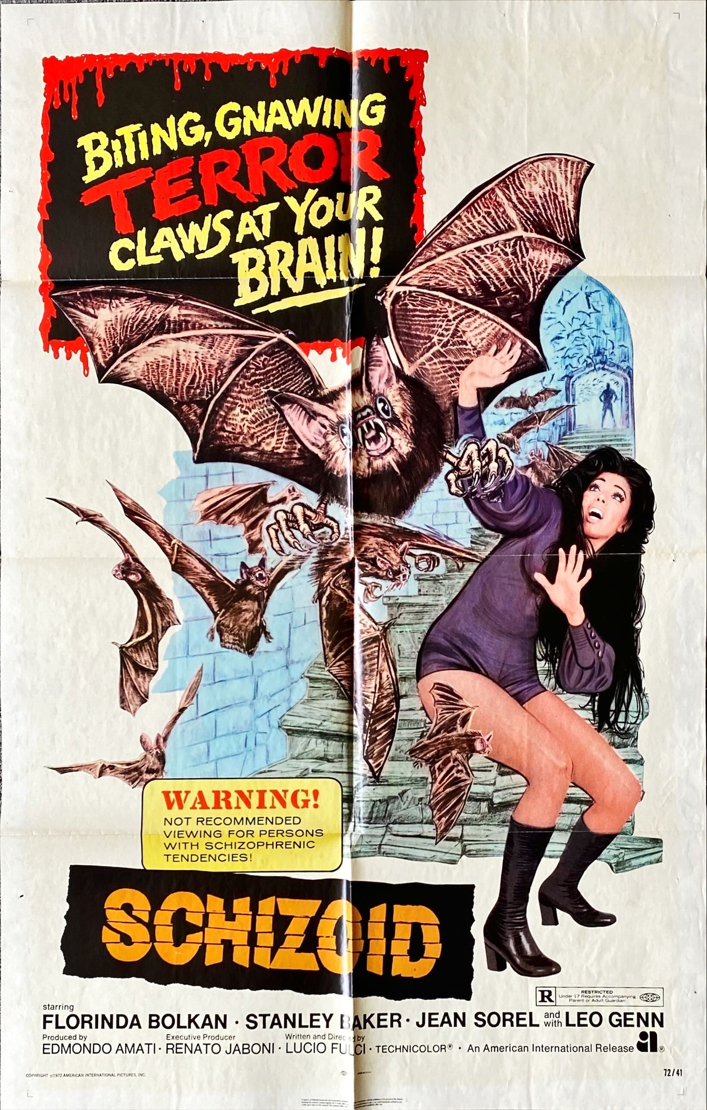 1329 LIZARD IN A WOMAN'S SKIN (SCHIZOID) 1sh R1972 Una Lucertola con la pelle di donna