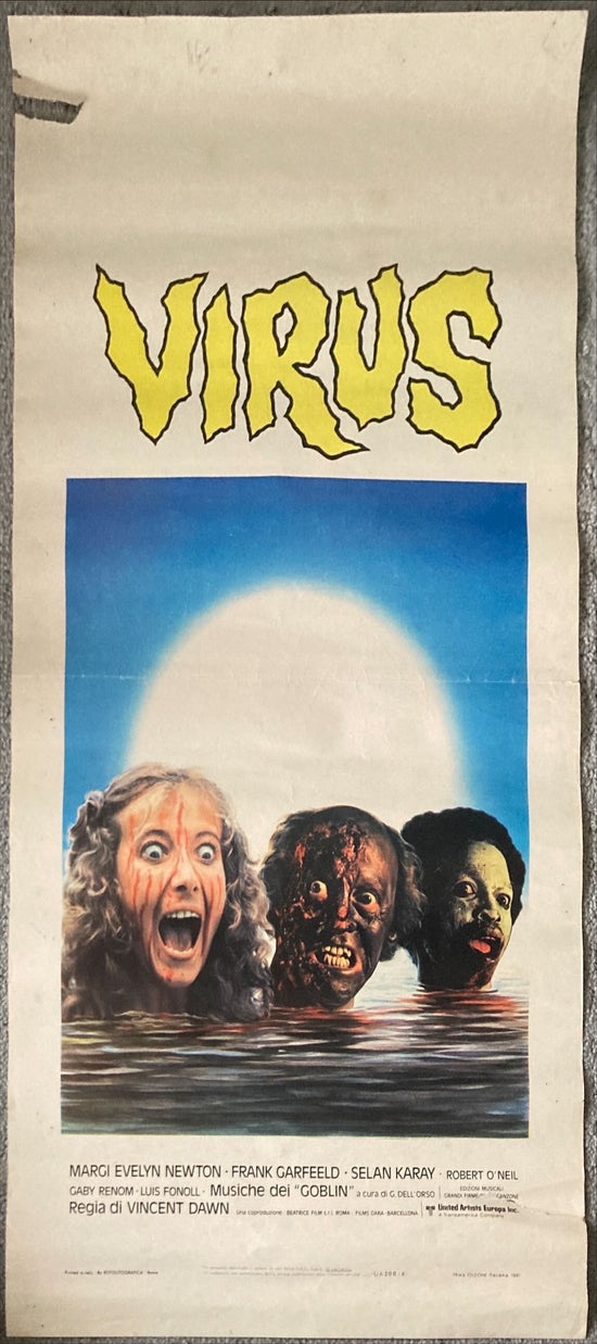 Night of the Zombies (1980) Original Locandina Movie Poster - ITA