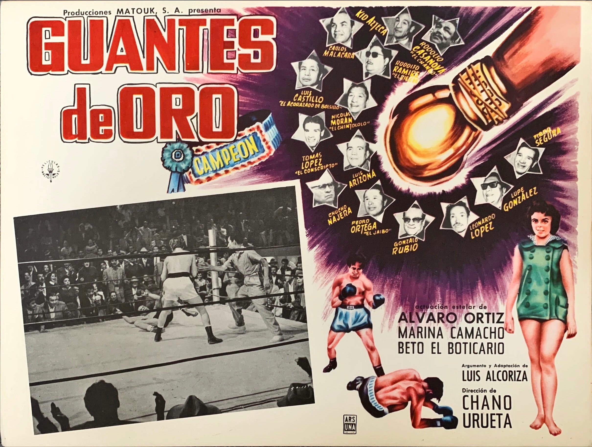 Guantes de Oro 3x Lobby Cards - MX