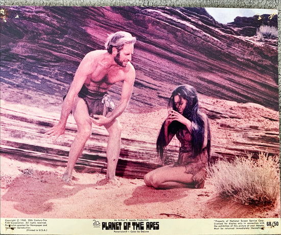 3 Planet of the Apes saga lobby card bundle