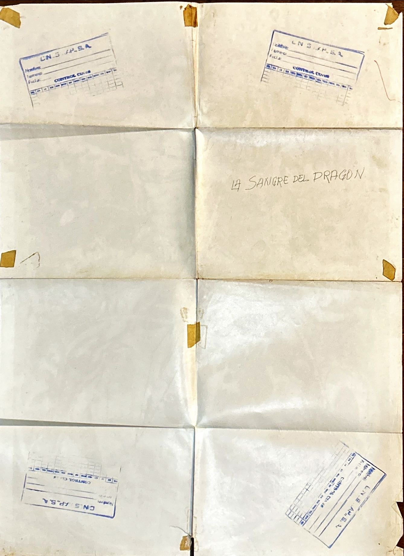 Blood of the Dragon (1973) Original Mexican Poster