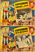 Superman & The Jungle Devil (1954) Lobby Cards - MX - R'62