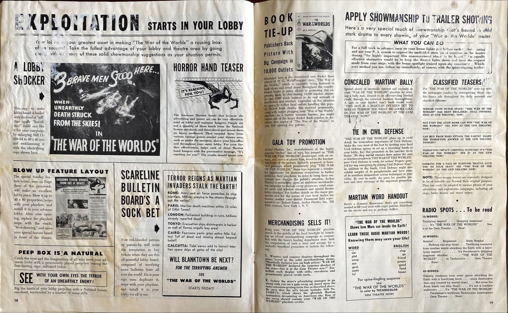 War of the Worlds (1953) Theatrical Pressbook