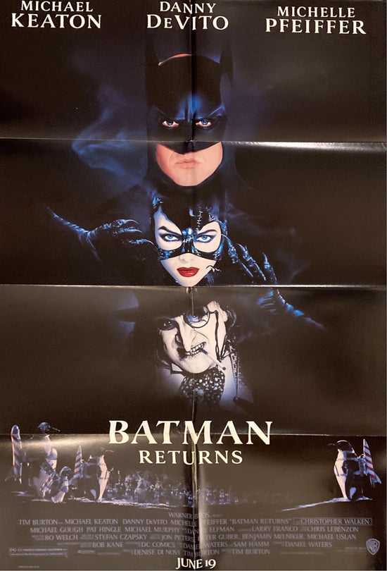 Batman Returns (1992) One Sheet Movie Poster - INTL, Advance