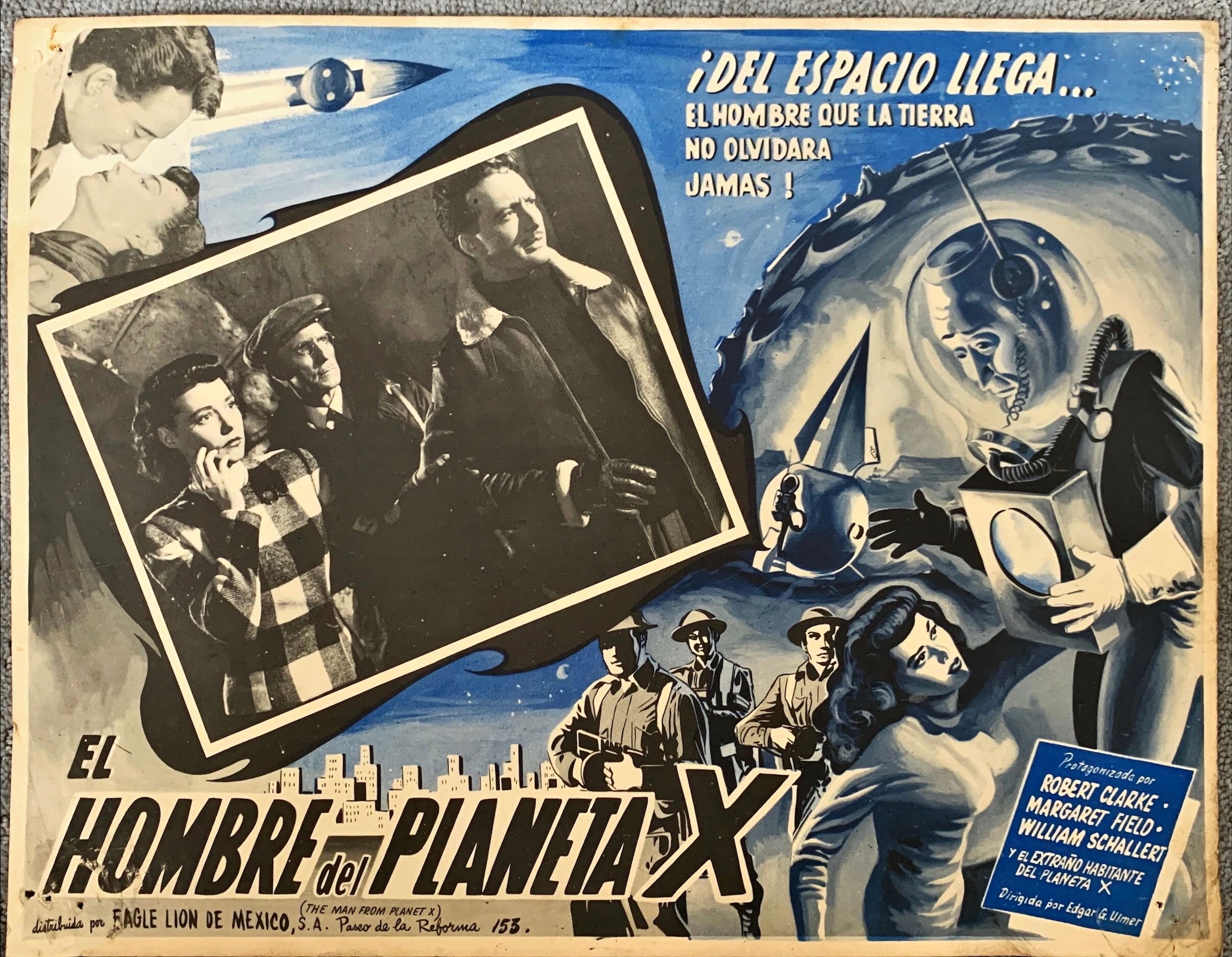 The Man from Planet X Mexican lobby card