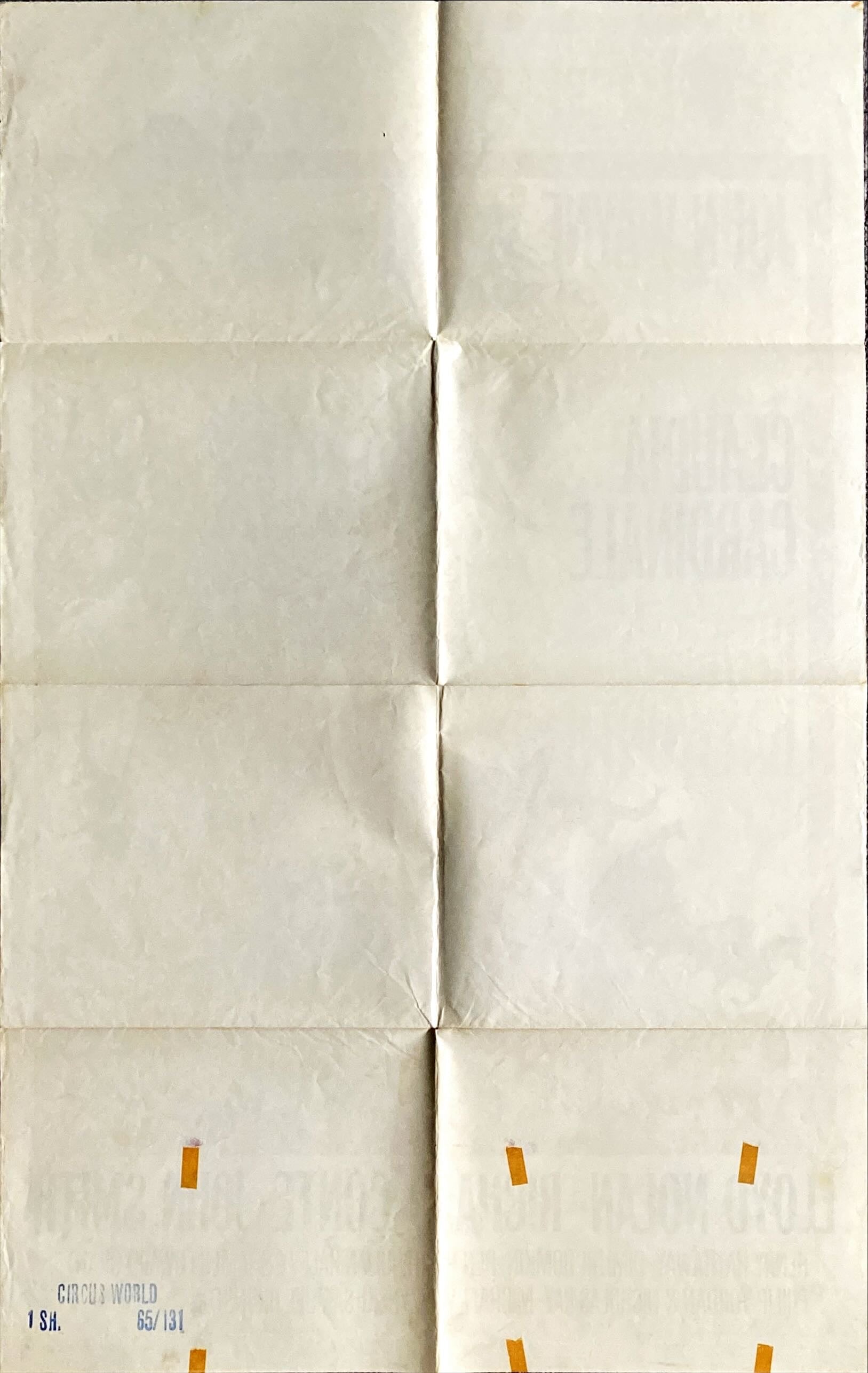 Circus World (1965) One Sheet Movie Poster - Cardinale, John Wayne