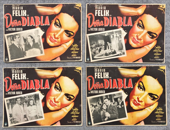 Dona Diabla (1950) 4x Lobby Cards - MX, Maria Felix