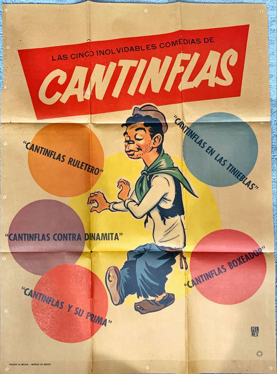 Las Cinco inolvidables Comedias de Cantinflas (1970) One Sheet Movie Poster - MX, Cantinflas