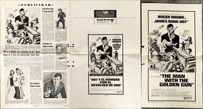 #412 007 James Bond Man With The Golden Gun Pressbook