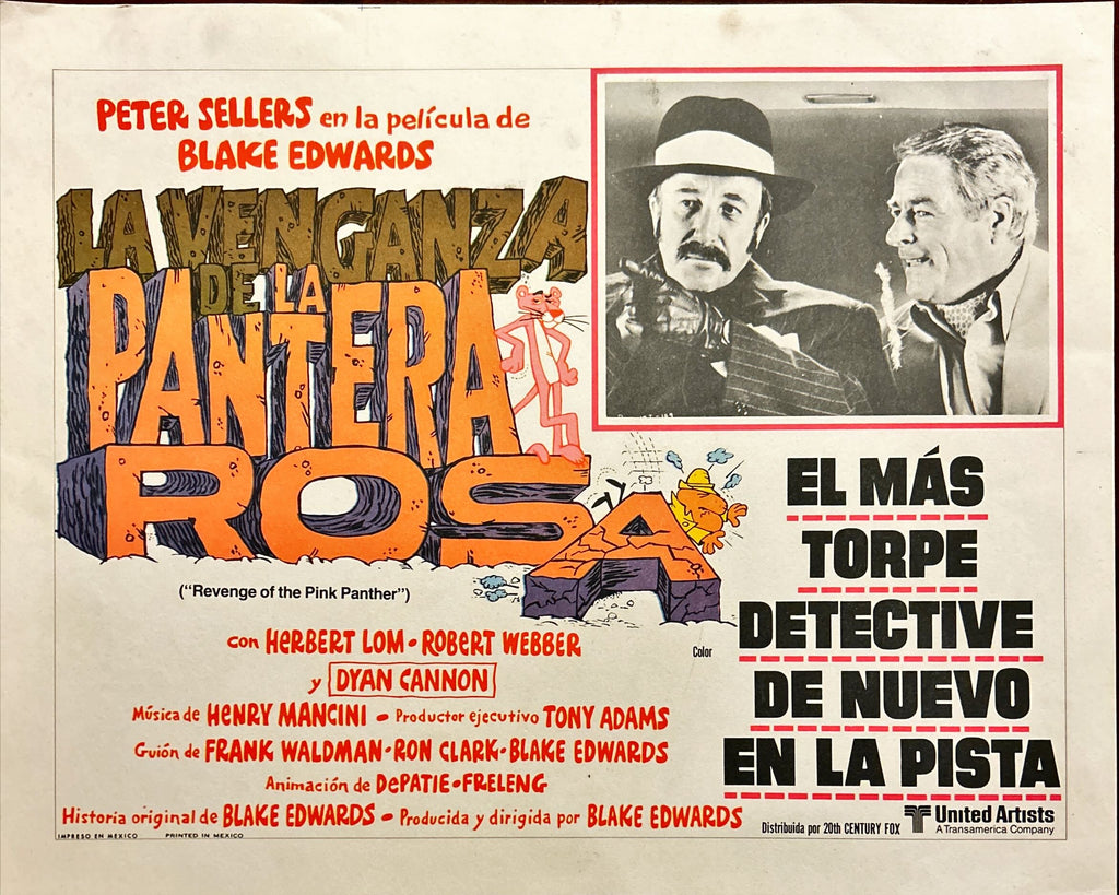 Revenge of the Pink Panther (1978) Original Mexican Lobby Card set X5
