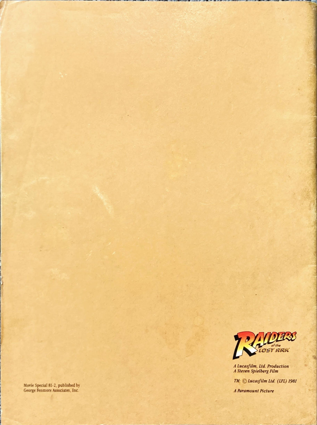 Raiders of the Lost Ark (1981)  - Souvenir Book