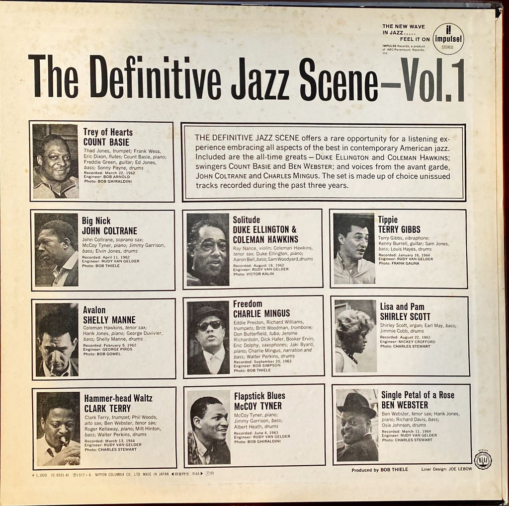Various – The Definitive Jazz Scene Volume 1 Original Rare Japanese Pressing Vinyl/LP