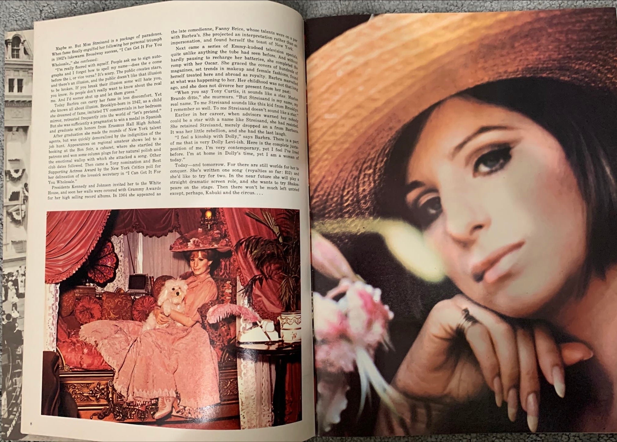 (580) Hello Dolly Streisand movie souvenir book