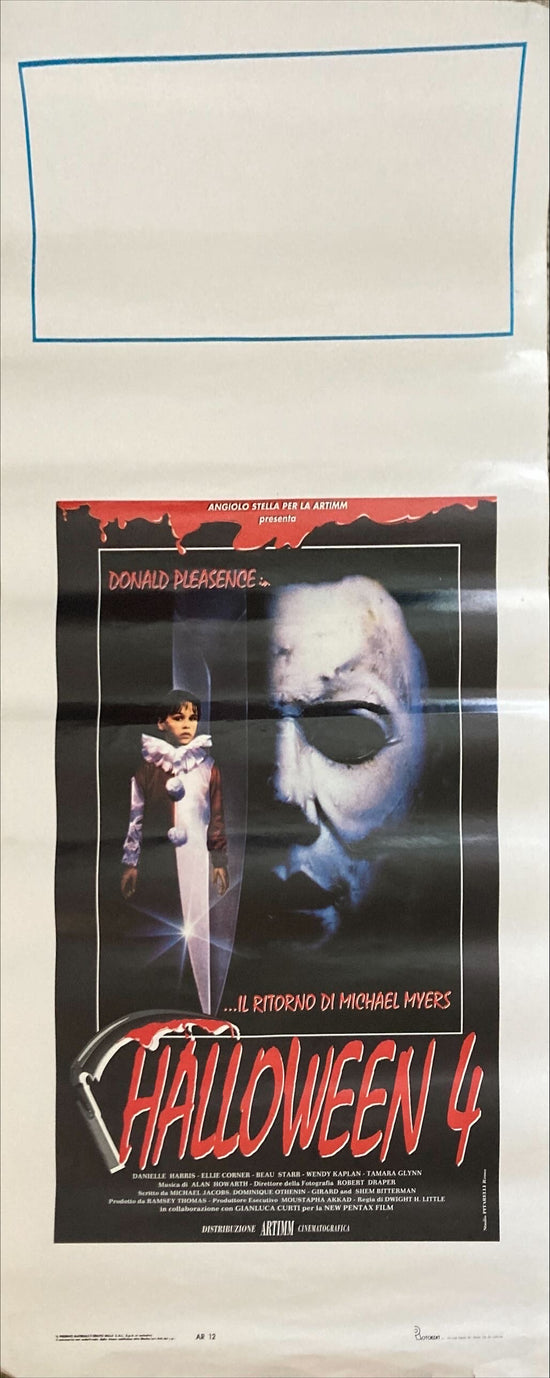 Halloween IV (1988) Original Locandina Movie Poster - ITA