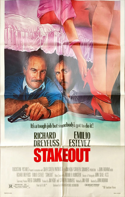 Stakeout, 1sh 1987 -Richard Dreyfuss & Emilio Estevez