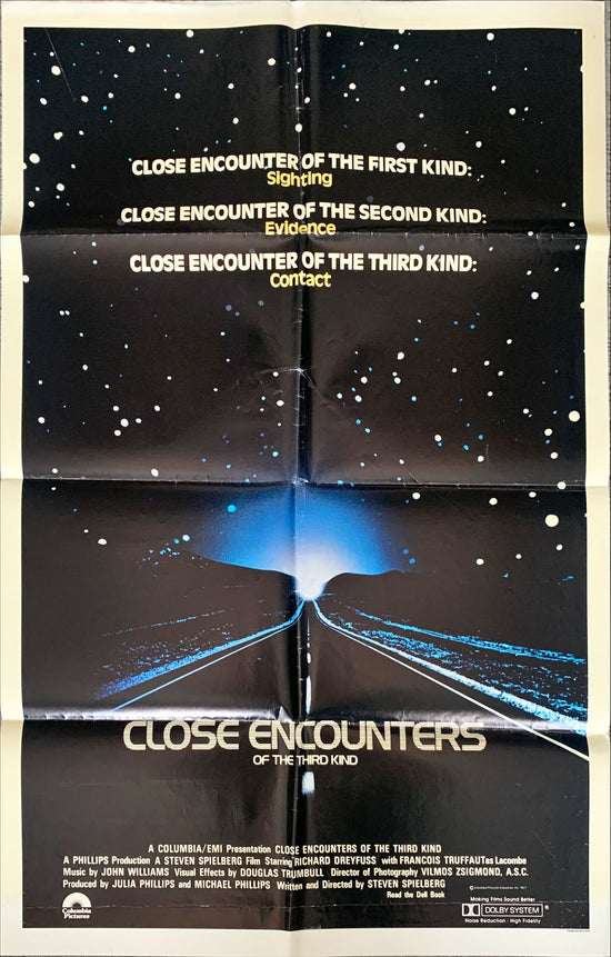 Close Encounters of the Third Kind (1977) One Sheet Movie Poster - Spielberg