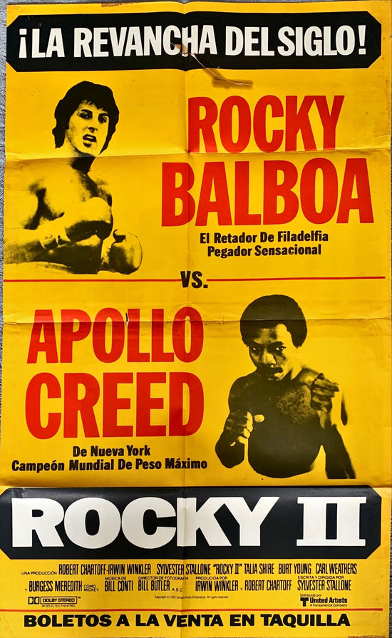 Rocky II (1979) One Sheet Movie Poster - ARG