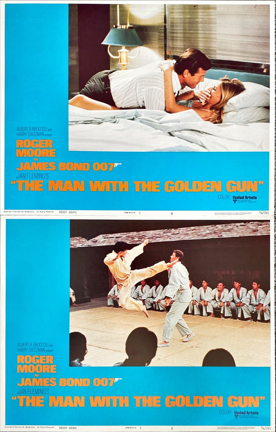 Man With the Golden Gun (1974) 4x Lobby Cards