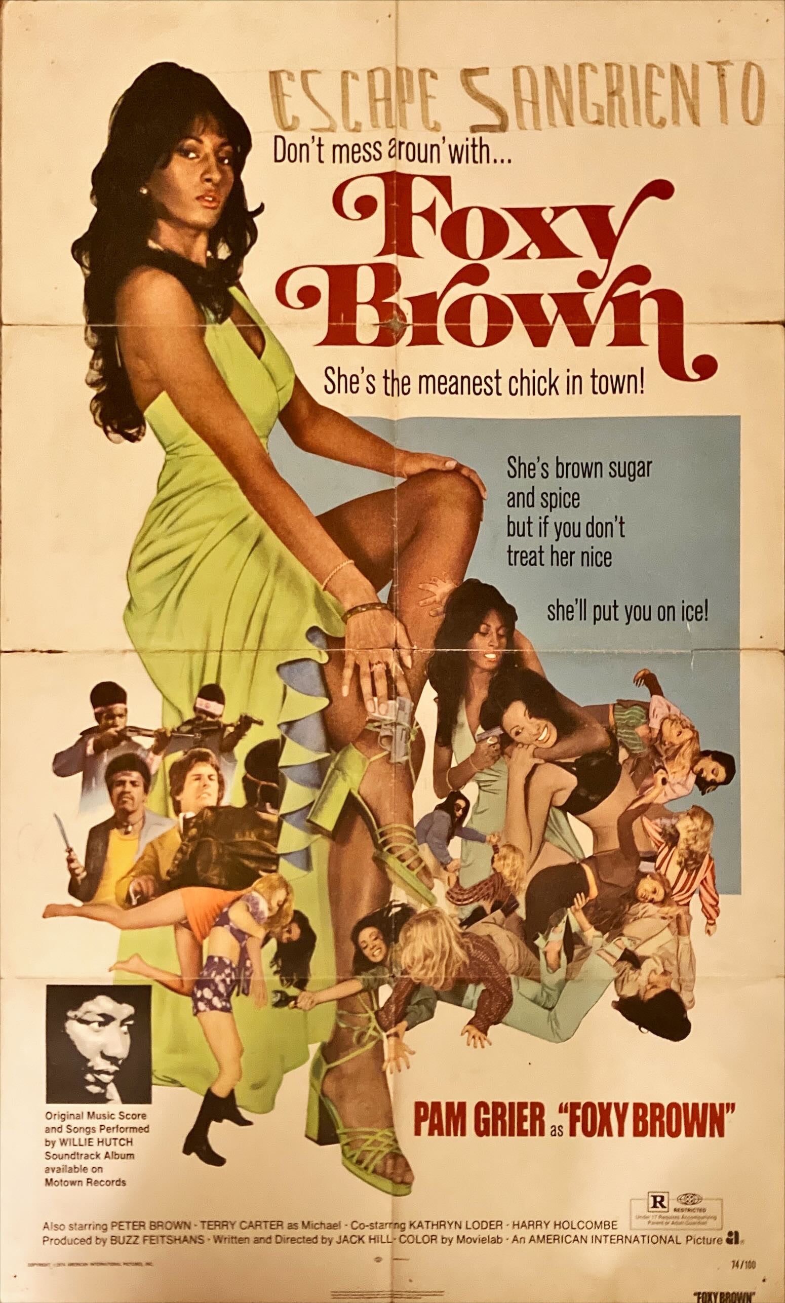 #2001 FOXY BROWN 1sh 1974 -Pam Grier